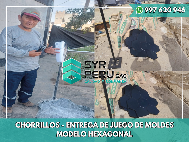 CHORRILO - ENTREGA DE JUEGO DE MOLDES MODELO HEXAGONAL