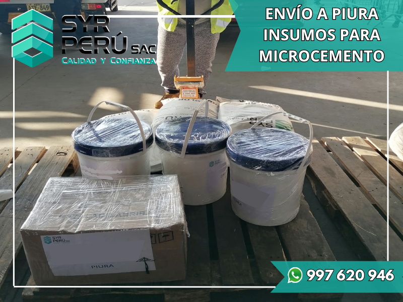 ENVÍO A PIURA - INSUMOS PARA MICROCEMENTO